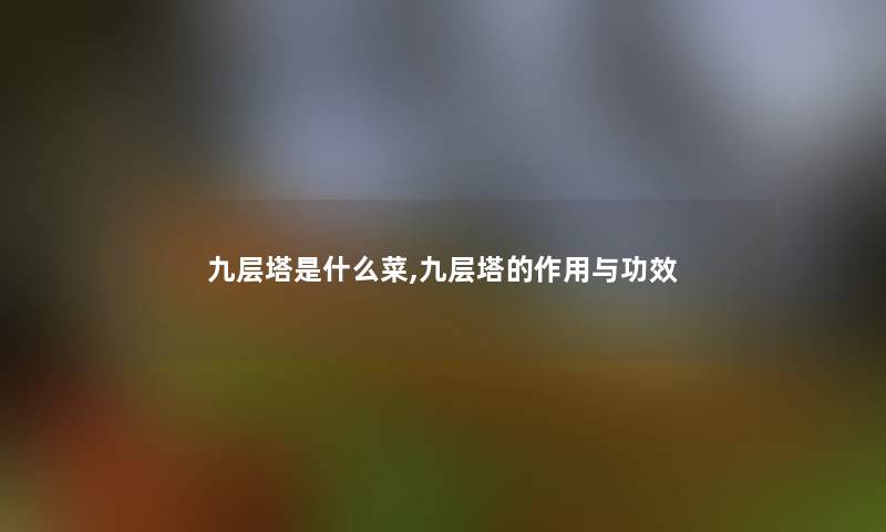 九层塔是什么菜,九层塔的作用与功效 九层塔是什么菜,九层塔的作用与功效